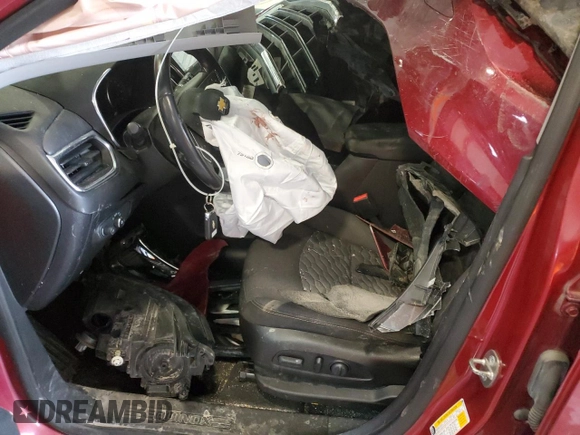 2019 Chevrolet Equinox LT z VIN 2GNAXUEV0K6125254, wystawiony jako Copart lot #54834765 z przebiegiem Nie podano mil oraz Szkoda całkowita • Salvage title. Historia ofert i sprzedaży dostępna na DreamBid. Obrazek 7.