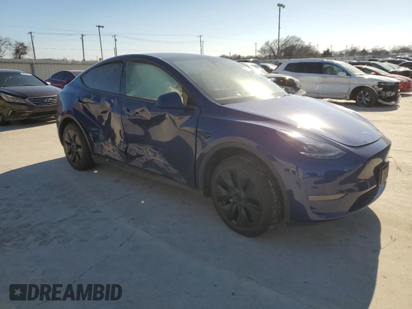 2024 Tesla Model Y with VIN 7SAYGDED8RF132720, listed as a Copart auction lot 45631755 with Not Provided miles and Salvage Title. Bid and sale history available at DreamBid. Image 4.