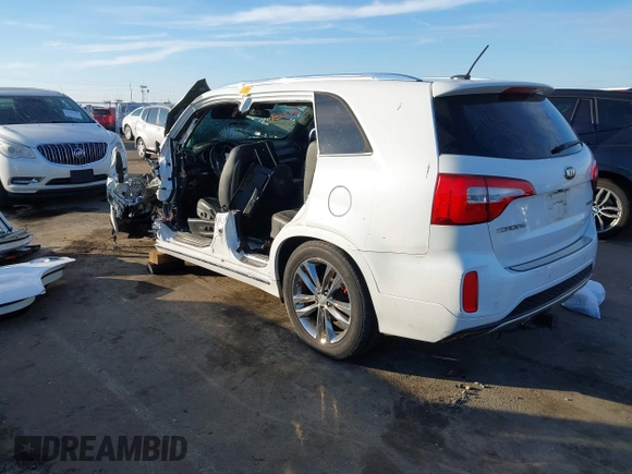 2015 Kia Sorento SX with VIN 5XYKWDA74FG655291, listed as a IAAI auction lot 41285425 with Not Provided miles. Bid and sale history available at carsss.com. Image 3.