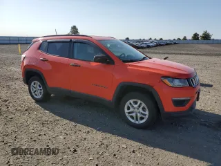2017 Jeep Compass Sport z VIN 3C4NJDAB5HT642691, wystawiony jako Copart lot #54208335 z przebiegiem 183 359 mil mil oraz Szkoda całkowita • Salvage title. Historia ofert i sprzedaży dostępna na DreamBid. Obrazek 4.