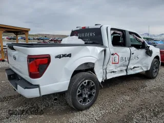 2024 Ford F-150 STX with VIN 1FTEW2LP8RKD86855, listed as a Copart auction lot 49816755 with 18,361 mi miles and Salvage Title. Bid and sale history available at carsss.com. Image 3.