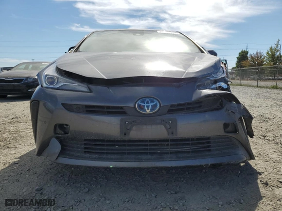 2019 Toyota Prius L Eco with VIN JTDKARFU6K3086954, listed as a Copart auction lot 70511124 with 0 mi miles and Salvage Title. Bid and sale history available at carsss.com. Image 5.