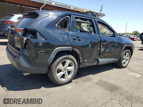 2021 Toyota RAV4 Hybrid LE with VIN 2T3B6RFVXMW028517, listed as a Copart auction lot 61558755 with 136,330 mi miles and Salvage title. Bid and sale history available at DreamBid. Image 3.