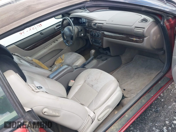 2004 Chrysler Sebring Limited with VIN 1C3EL65R54N412483, listed as a IAAI auction lot 41980106 with 125,819 mi miles and . Bid and sale history available at DreamBid. Image 5.