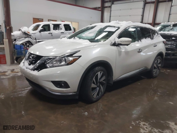 2015 Nissan Murano Platinum with VIN 5N1AZ2MH3FN263533, listed as a IAAI auction lot 41315778 with 171,955 mi miles. Bid and sale history available at carsss.com. Image 17.