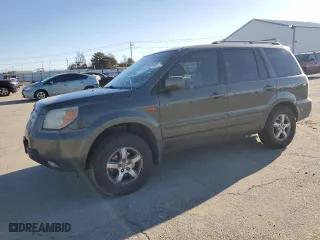 2006 Honda Pilot EX-L with VIN 2HKYF185X6H522587, listed as a Copart auction lot 48249105 with 291,247 mi miles and Salvage Title. Bid and sale history available at carsss.com. Image 1.