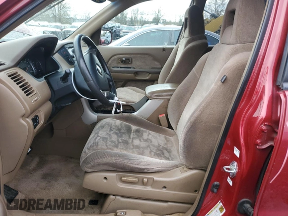 2005 Honda Pilot EX with VIN 2HKYF184X5H568118, listed as a Copart auction lot 50090105 with 206,952 mi miles and Salvage Title. Bid and sale history available at carsss.com. Image 7.