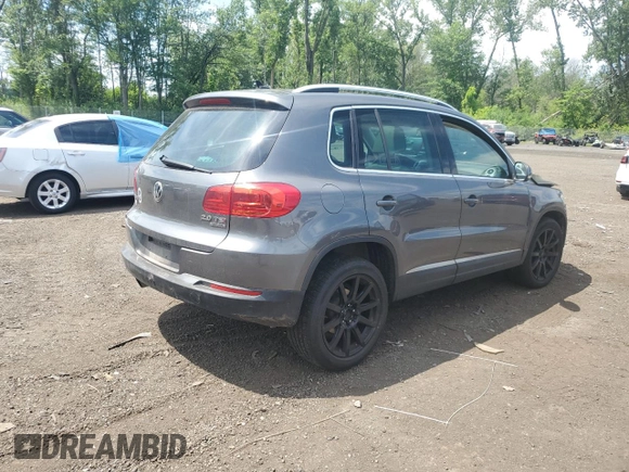 2013 Volkswagen Tiguan SE with VIN WVGBV7AX1DW009495, listed as a Copart auction lot 62289675 with Not provided miles and Salvage title. Bid and sale history available at DreamBid. Image 3.