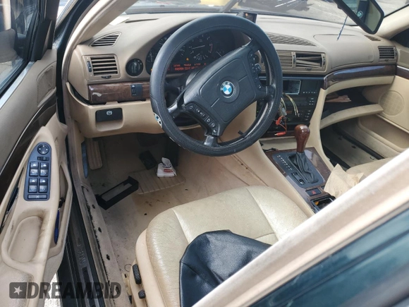 1998 BMW 7 Series 740il with VIN WBAGJ8329WDM24296, listed as a Copart auction lot 73581634 with 247,498 mi miles and Salvage Title. Bid and sale history available at carsss.com. Image 8.