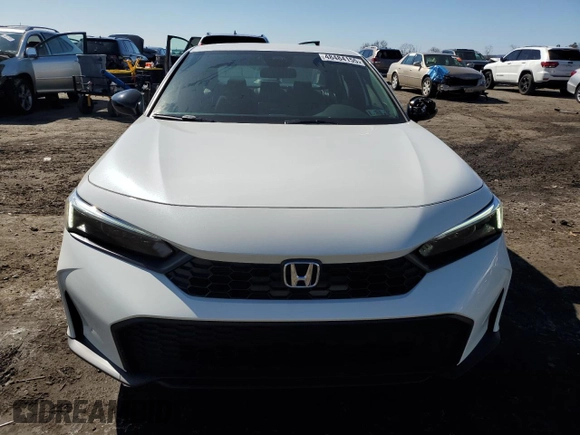 2025 Honda Civic Sport with VIN 2HGFE2F58SH565378, listed as a Copart auction lot 48484155 with 436 mi miles and Salvage Title. Bid and sale history available at carsss.com. Image 5.