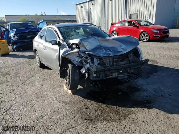 2014 Nissan Sentra SV with VIN 3N1AB7AP3EY302854, listed as a Copart auction lot 83609464 with 77,848 mi miles and Salvage Title. Bid and sale history available at carsss.com. Image 14.