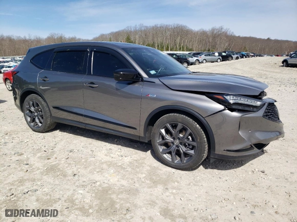 2022 Acura MDX w/A-Spec Package with VIN 5J8YE1H06NL040072, listed as a Copart auction lot 50463405 with 50,973 mi miles and Salvage Title. Bid and sale history available at carsss.com. Image 4.
