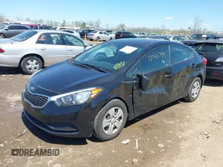 2015 Kia Forte LX with VIN KNAFK4A63F5419614, listed as a IAAI auction lot 42046799 with 117,596 mi miles. Bid and sale history available at carsss.com. Image 17.