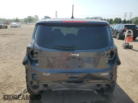 2019 Jeep Renegade Latitude with VIN ZACNJABB7KPK81926, listed as a Copart auction lot 60256765 with 41,904 mi miles and Salvage title. Bid and sale history available at DreamBid. Image 6.