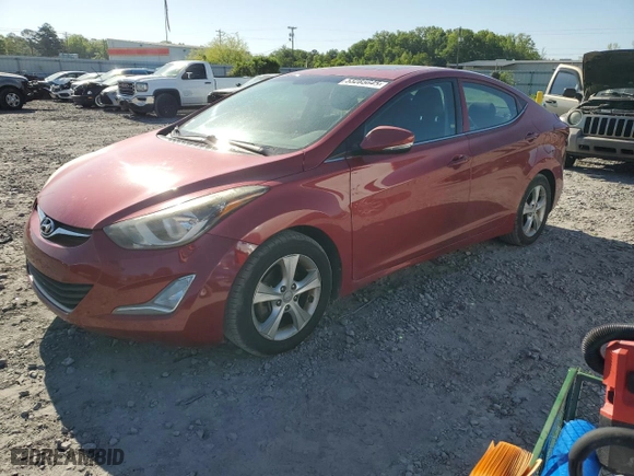 2016 Hyundai Elantra SE with VIN KMHDH4AE2GU553503, listed as a Copart auction lot 53285645 with 190,257 mi miles and Clean Title. Bid and sale history available at carsss.com. Image 1.