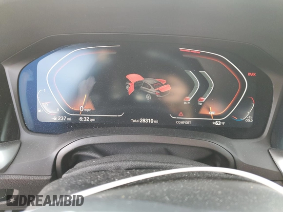 2020 BMW 3 Series 330i xDrive with VIN 3MW5R7J07L8B35275, listed as a Copart auction lot 59894105 with 28,310 mi miles and Salvage title. Bid and sale history available at DreamBid. Image 9.