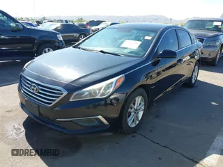 2016 Hyundai Sonata 2.4L with VIN 5NPE24AFXGH358181, listed as a IAAI auction lot 42024786 with 187,854 mi miles and . Bid and sale history available at carsss.com. Image 2.