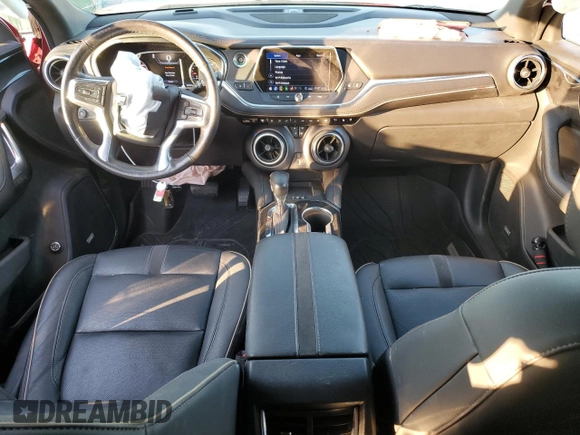 2020 Chevrolet Blazer Premier with VIN 3GNKBFRS5LS589769, listed as a Copart auction lot 87609735 with 53,384 mi miles and Salvage title. Bid and sale history available at DreamBid. Image 8.