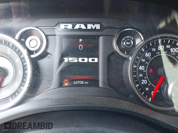 2019 Ram 1500 Big Horn/Lone Star with VIN 1C6RRFFG7KN817399, listed as a IAAI auction lot 40296231 with 63,708 mi miles. Bid and sale history available at carsss.com. Image 7.