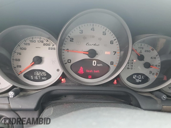2008 Porsche 911 with VIN WP0CD29958S708310, listed as a Copart auction lot 57027855 with 13,226 mi miles and Non repairable. Bid and sale history available at DreamBid. Image 9.