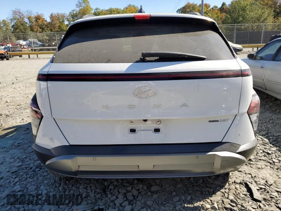 2024 Hyundai Kona Limited with VIN KM8HECA34RU087448, listed as a Copart auction lot 77212004 with 3,857 mi miles and Salvage Title. Bid and sale history available at carsss.com. Image 6.