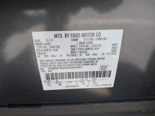 2018 Ford Explorer XLT with VIN 1FM5K7DH9JGA42583, listed as a IAAI auction lot 41418944 with 49,842 mi miles and . Bid and sale history available at DreamBid. Image 9.
