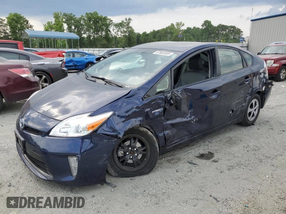 2015 Toyota Prius Four with VIN JTDKN3DU9F0449727, listed as a Copart auction lot 57883005 with 101,835 mi miles and Salvage title. Bid and sale history available at DreamBid. Image 1.