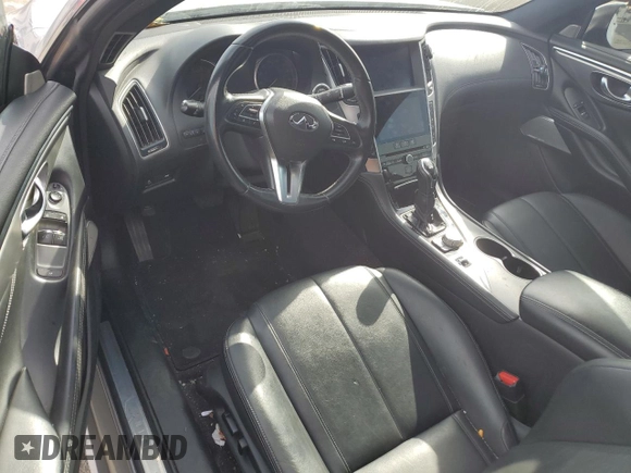 2020 Infiniti Q60 Luxe with VIN JN1EV7EK9LM341035, listed as a Copart auction lot 79031184 with 70,291 mi miles and Salvage Title. Bid and sale history available at carsss.com. Image 8.