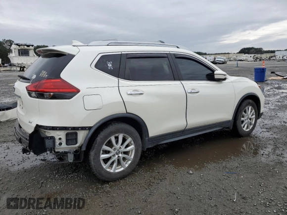 2017 Nissan Rogue SV with VIN JN8AT2MT7HW143603, listed as a Copart auction lot 46649215 with 105,423 mi miles and Salvage Title. Bid and sale history available at carsss.com. Image 3.
