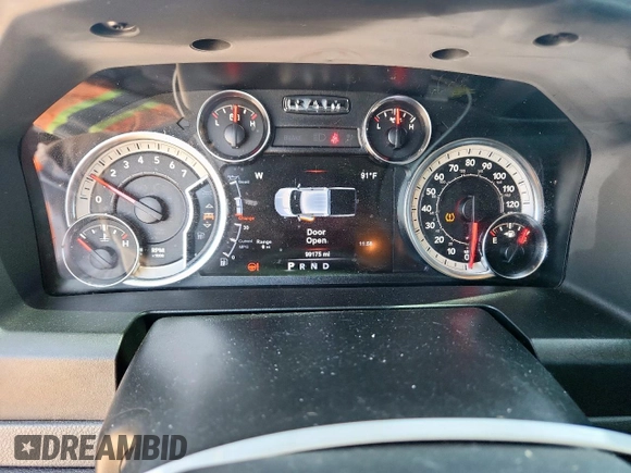 2017 Ram 1500 Big Horn with VIN 1C6RR7LT7HS691093, listed as a Copart auction lot 64222765 with 99,175 mi miles and Salvage title. Bid and sale history available at DreamBid. Image 9.