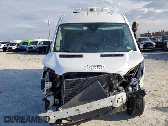 2019 Ford Transit with VIN 1FTYR2CM7KKA32146, listed as a Copart auction lot 47625795 with 190,554 mi miles and Salvage Title. Bid and sale history available at carsss.com. Image 5.
