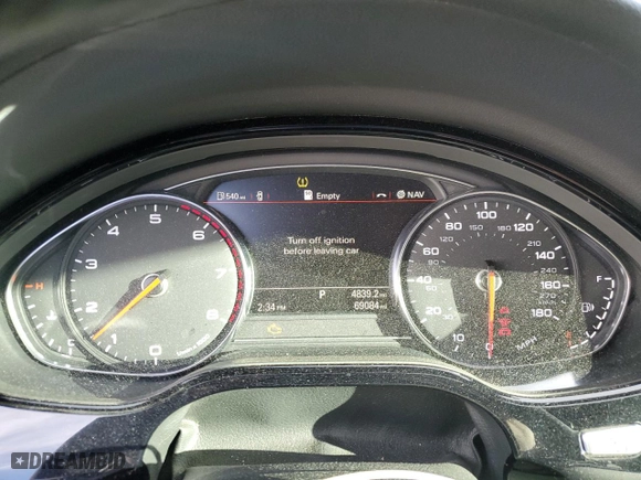 2013 Audi A8 L 4.0L with VIN WAUR2AFDXDN011157, listed as a Copart auction lot 85088054 with 69,084 mi miles and Salvage Title. Bid and sale history available at carsss.com. Image 9.