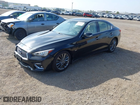 2019 Infiniti Q50 Luxe with VIN JN1EV7AP8KM543395, listed as a IAAI auction lot 42418112 with 43,382 mi miles and . Bid and sale history available at DreamBid. Image 17.