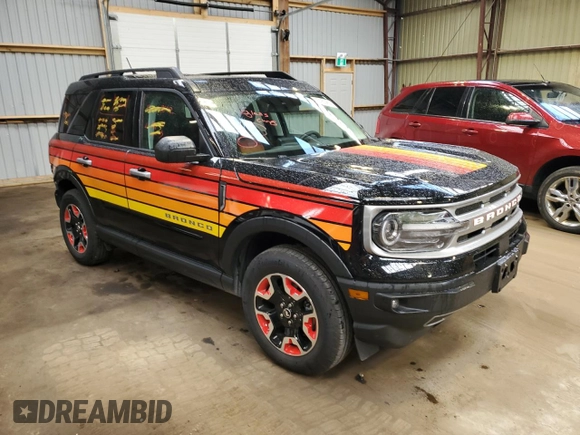 2024 Ford Bronco z VIN 3FMCR9K65RRE68999, wystawiony jako Copart lot #75180264 z przebiegiem 13 368 mil mil oraz Szkoda całkowita • Salvage title. Historia ofert i sprzedaży dostępna na DreamBid. Obrazek 4.