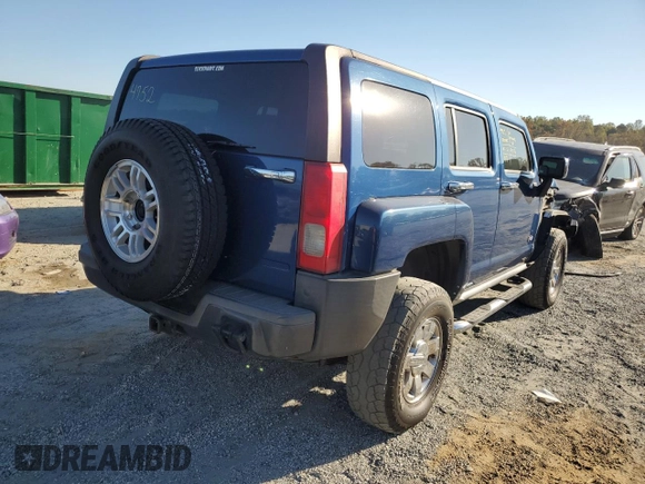 2006 Hummer H3 with VIN 5GTDN136468286608, listed as a Copart auction lot 76118354 with 247,067 mi miles and Salvage Title. Bid and sale history available at carsss.com. Image 3.