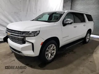 2022 Chevrolet Suburban Premier with VIN 1GNSKFKD5NR291546, listed as a Copart auction lot 51577074 with 47,656 mi miles and . Bid and sale history available at DreamBid. Image 1.