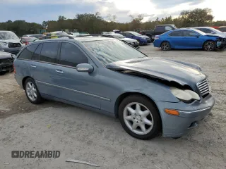 2004 Mercedes-Benz C 240 with VIN WDBRH61J44F512646, listed as a Copart auction lot 88919695 with Not provided miles and Salvage title. Bid and sale history available at DreamBid. Image 4.
