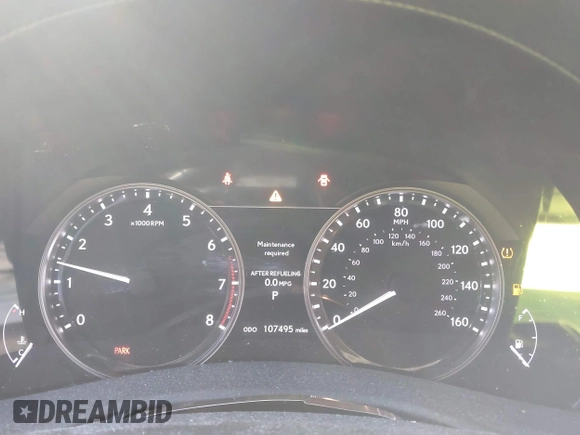 2015 Lexus GS 350 with VIN JTHCE1BL4FA008356, listed as a IAAI auction lot 41443048 with 107,495 mi miles. Bid and sale history available at carsss.com. Image 7.