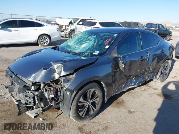2021 Nissan Sentra SV with VIN 3N1AB8CV1MY221464, listed as a IAAI auction lot 41668918 with 80,819 mi miles and . Bid and sale history available at DreamBid. Image 6.