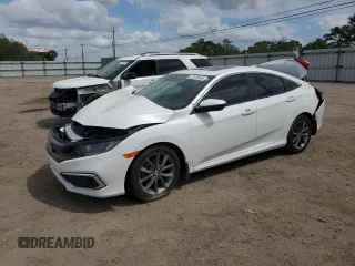 2019 Honda Civic EX-L z VIN 19XFC1F75KE008553, wystawiony jako Copart lot #51979465 z przebiegiem 56 440 mil mil oraz Szkoda całkowita • Salvage title. Historia ofert i sprzedaży dostępna na DreamBid. Obrazek 1.