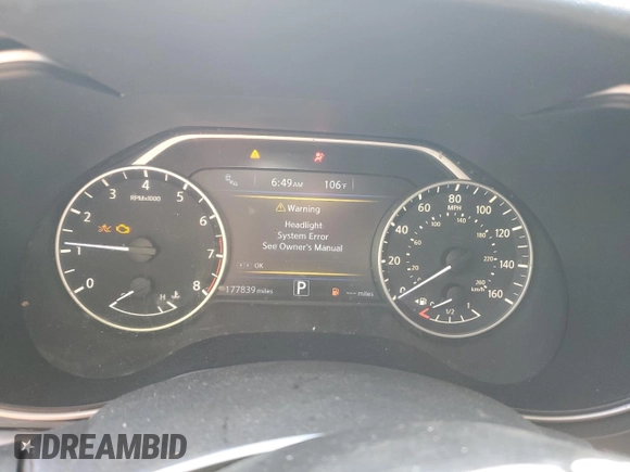 2017 Nissan Maxima SR z VIN 1N4AA6AP1HC362385, wystawiony jako Copart lot #56195685 z przebiegiem 177 839 mil mil oraz Szkoda całkowita • Salvage title. Historia ofert i sprzedaży dostępna na DreamBid. Obrazek 9.