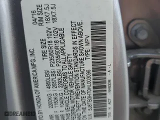 2017 Acura RDX w/Advance Pkg with VIN 5J8TB3H70HL003096, listed as a Copart auction lot 51008155 with 146,629 mi miles and Salvage Title. Bid and sale history available at carsss.com. Image 16.