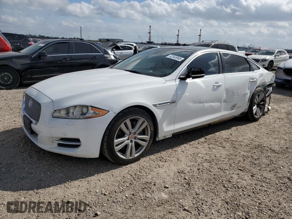 2014 Jaguar XJ with VIN SAJWA2GZ3E8V70365, listed as a Copart auction lot 42545995 with 65,649 mi miles and Salvage Title. Bid and sale history available at carsss.com. Image 1.