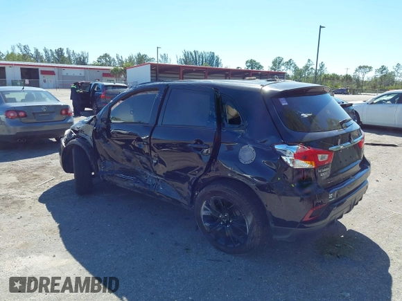 2019 Mitsubishi Outlander Sport ES 2.0 with VIN JA4AP3AU4KU024682, listed as a IAAI auction lot 41775954 with 73,644 mi miles. Bid and sale history available at carsss.com. Image 3.