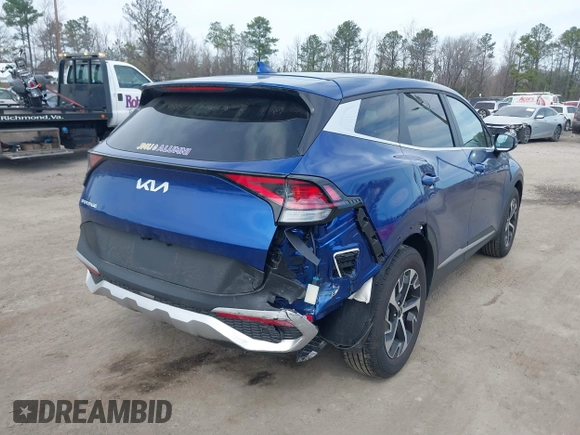 2024 Kia Sportage EX with VIN 5XYK33DF7RG224891, listed as a IAAI auction lot 41813531 with 7,580 mi miles. Bid and sale history available at carsss.com. Image 4.