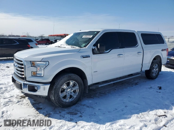 2017 Ford F-150 XL with VIN 1FTFW1EG5HKC90885, listed as a Copart auction lot 45663355 with 206,276 mi miles and Salvage Title. Bid and sale history available at carsss.com. Image 1.