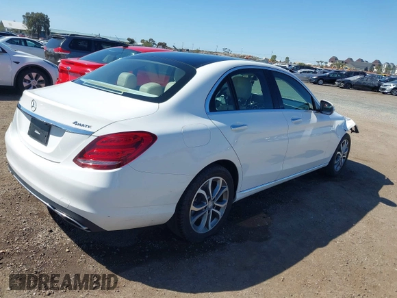 2015 Mercedes-Benz C 300 Luxury with VIN 55SWF4KB5FU039626, listed as a IAAI auction lot 41815854 with 79,311 mi miles and . Bid and sale history available at DreamBid. Image 4.