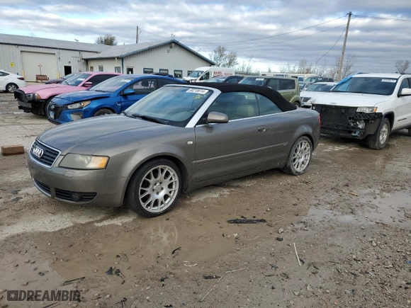 2005 Audi A4 1.8T with VIN WAUBC48H85K021690, listed as a Copart auction lot 80218614 with 107,593 mi miles and Salvage Title. Bid and sale history available at carsss.com. Image 1.