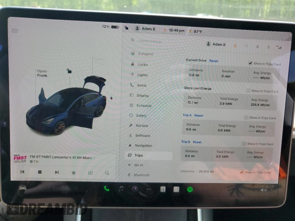 2020 Tesla Model 3 Performance z VIN 5YJ3E1EC1LF713406, wystawiony jako Copart lot #55252595 z przebiegiem 39 905 mil mil oraz Szkoda całkowita • Salvage title. Historia ofert i sprzedaży dostępna na DreamBid. Obrazek 9.