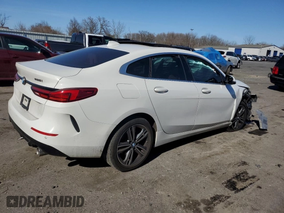 2021 BMW 2 Series 228i xDrive with VIN WBA73AK01M7H21918, listed as a Copart auction lot 48742195 with 30,674 mi miles and Salvage Title. Bid and sale history available at DreamBid. Image 3.